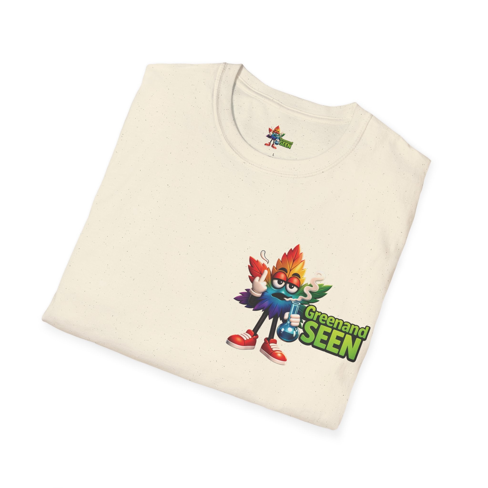 NeedWeedWeedNeed — GreenandSEEN — Gildan 64000 Softstyle Tee — Light