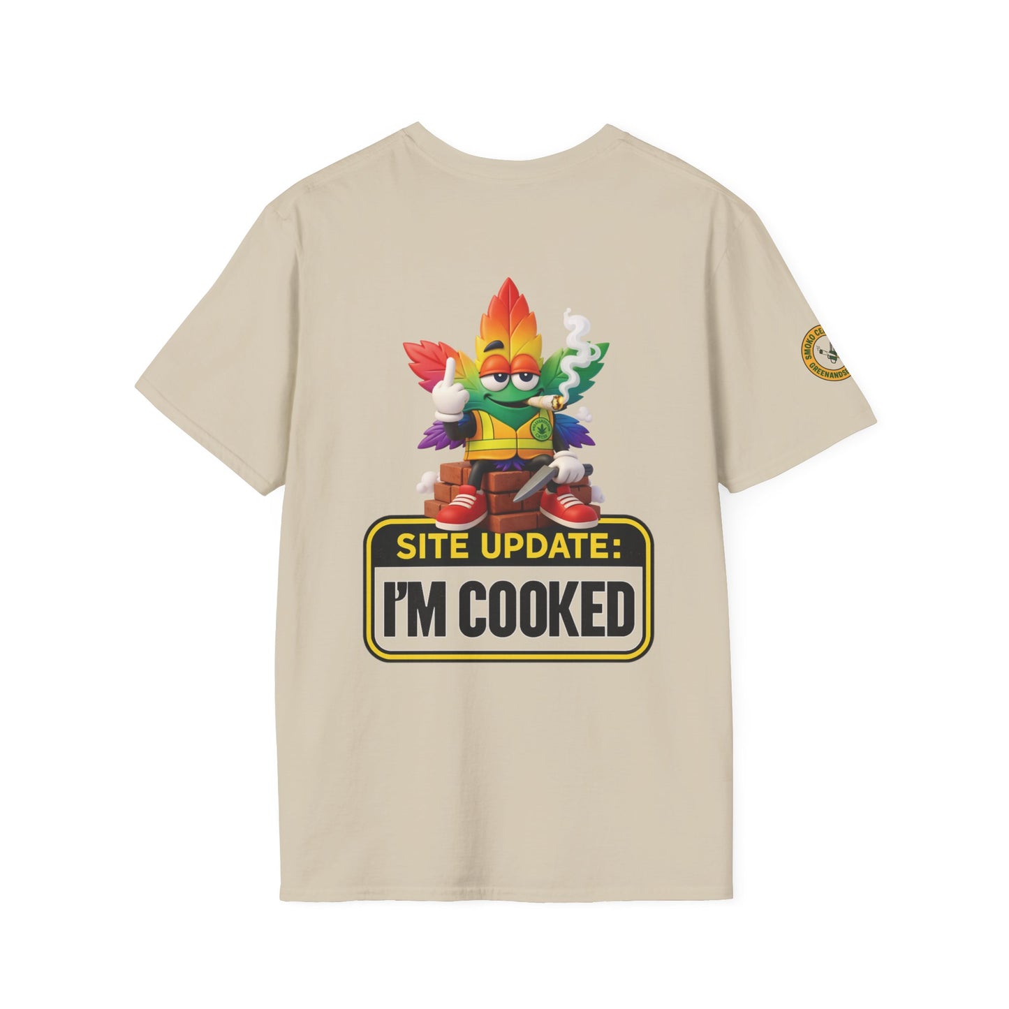 SITE UPDATE: I’M COOKED — GreenandSEEN — Gildan 64000 Softstyle Tee — Light & Dark