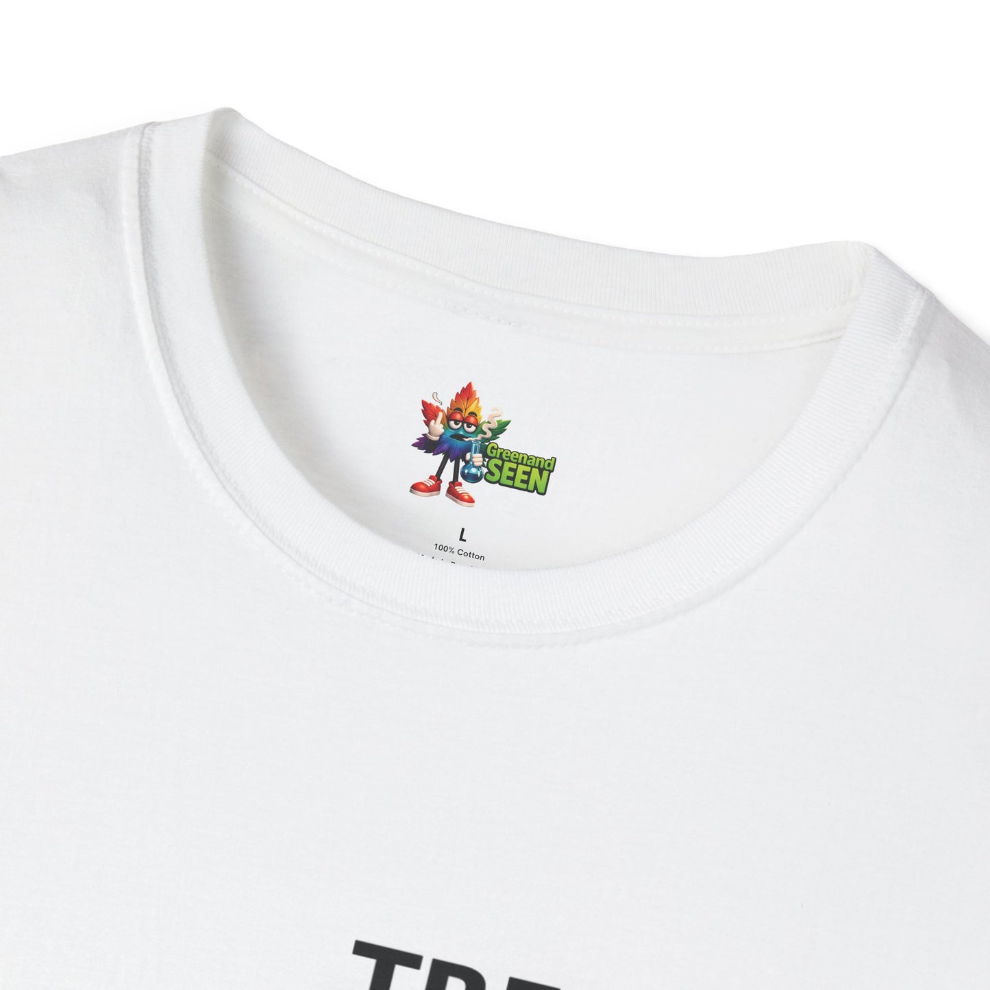 Chop Chop… In A Minute – Tree Guy — GreenandSEEN — Gildan 64000 Softstyle Tee — Light