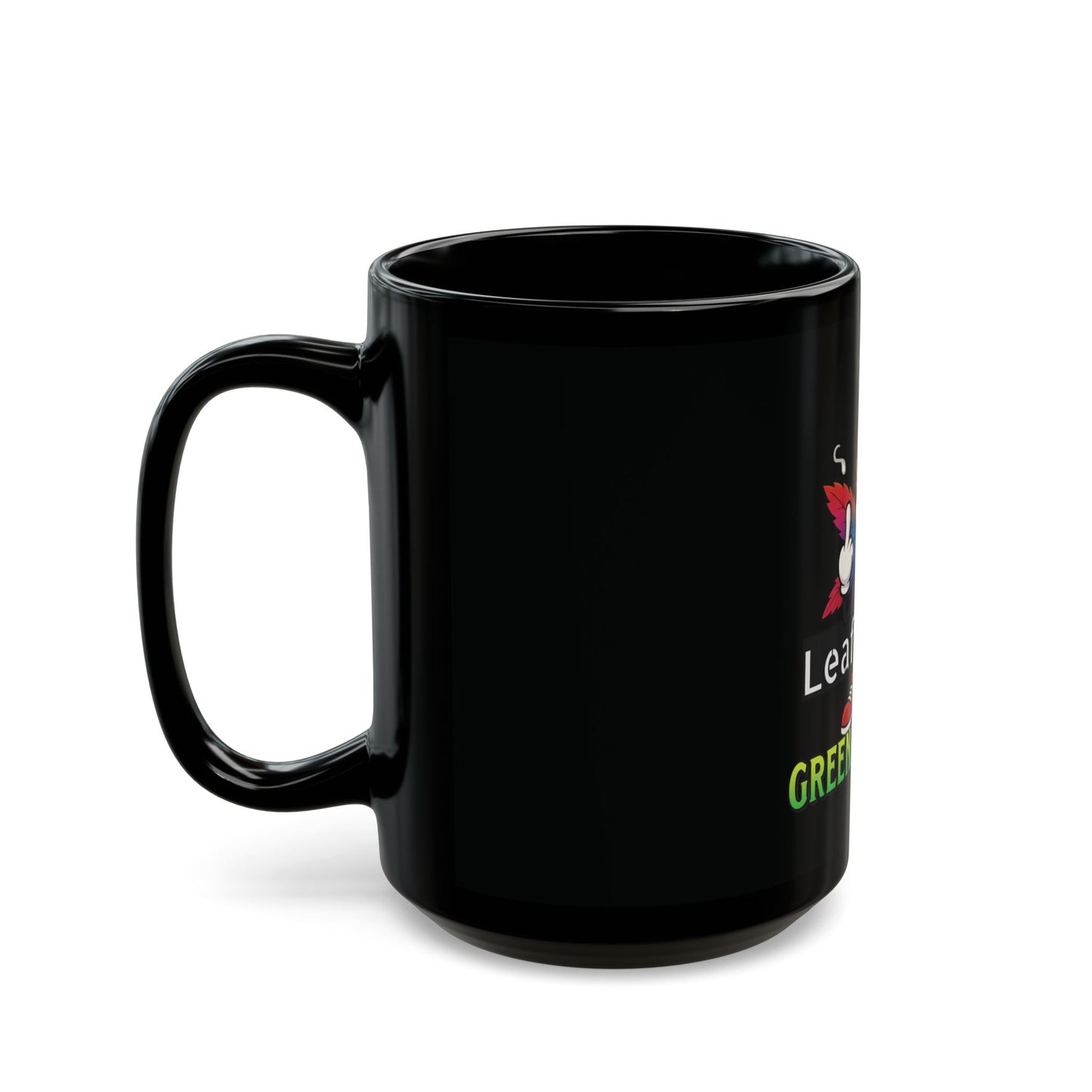 Leaf GreenandSEEN Colorful Black Mug