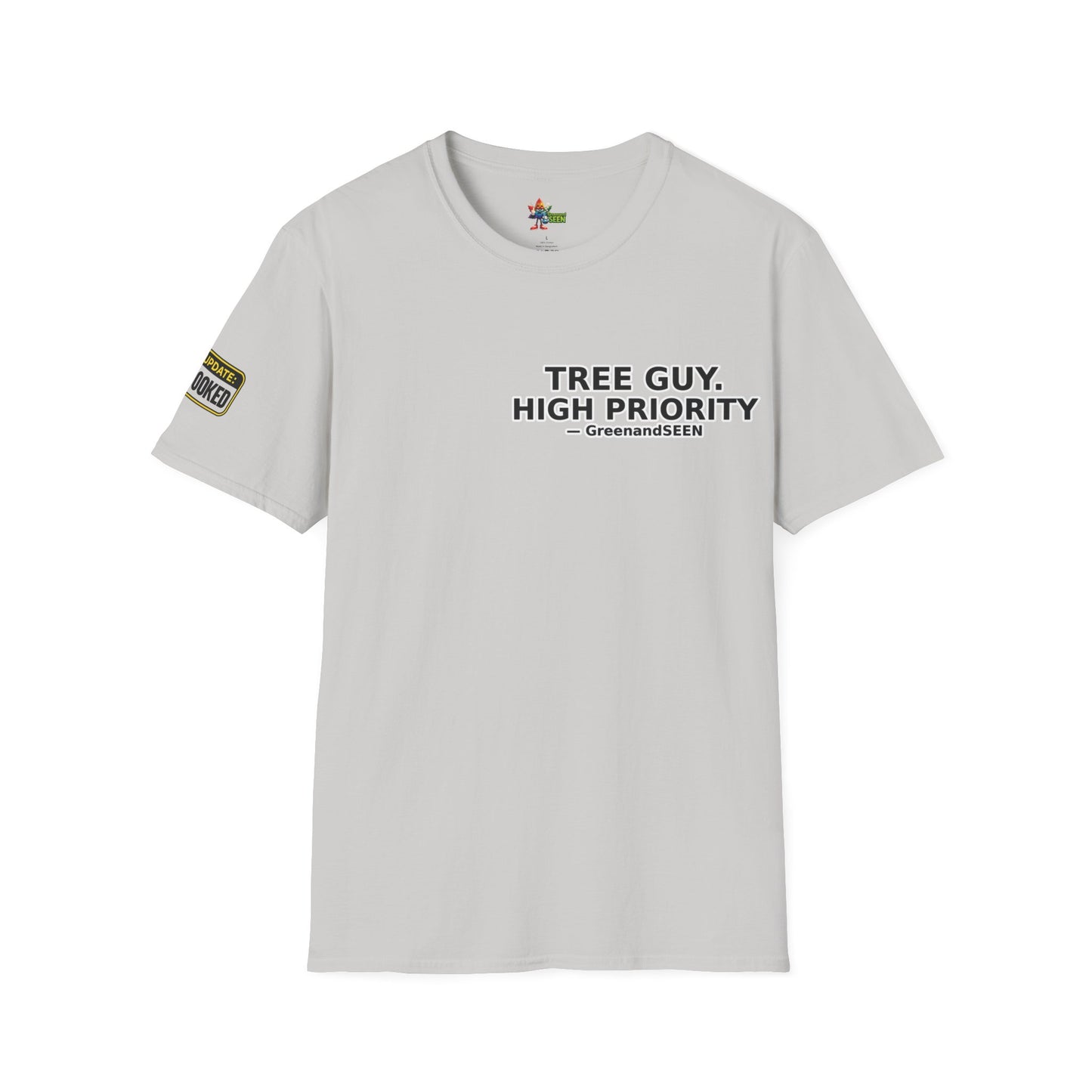 Chop Chop… In A Minute – Tree Guy — GreenandSEEN — Gildan 64000 Softstyle Tee — Light