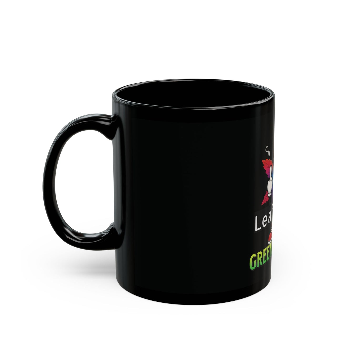 Leaf GreenandSEEN Colorful Black Mug
