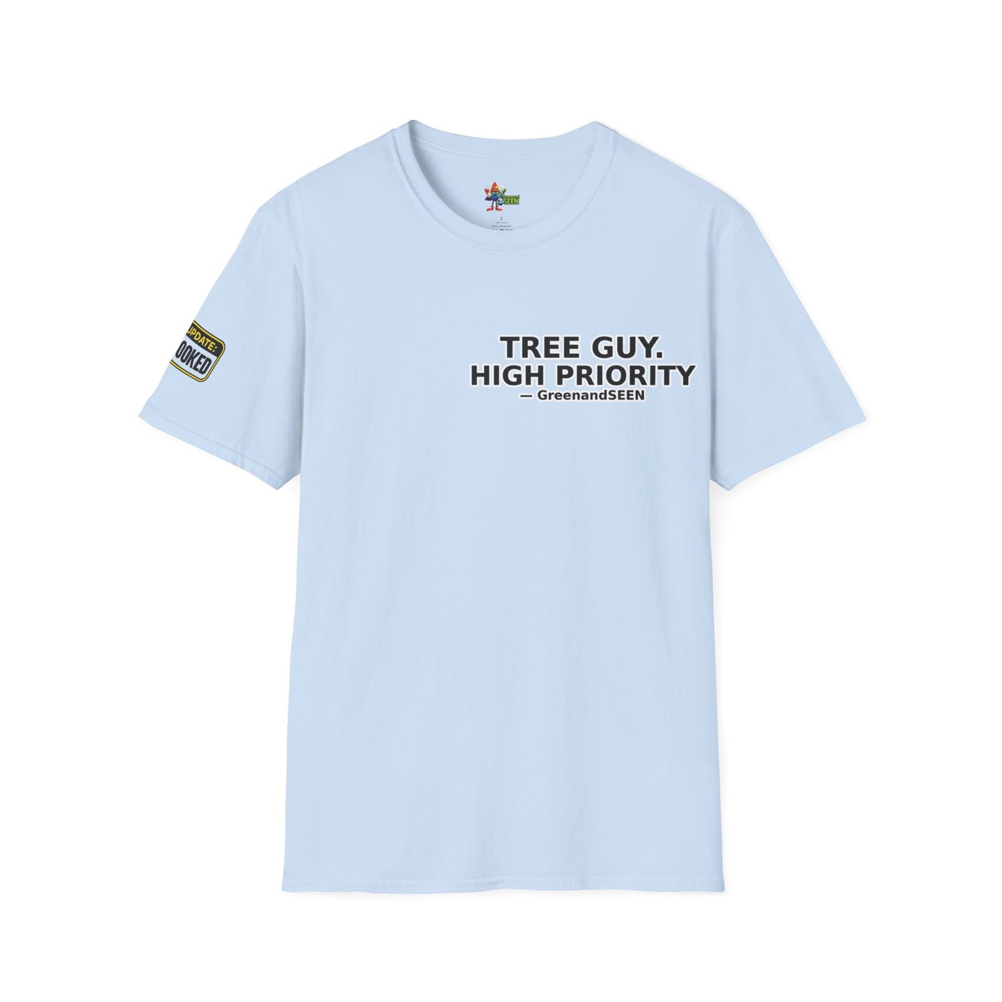 Chop Chop… In A Minute – Tree Guy — GreenandSEEN — Gildan 64000 Softstyle Tee — Light