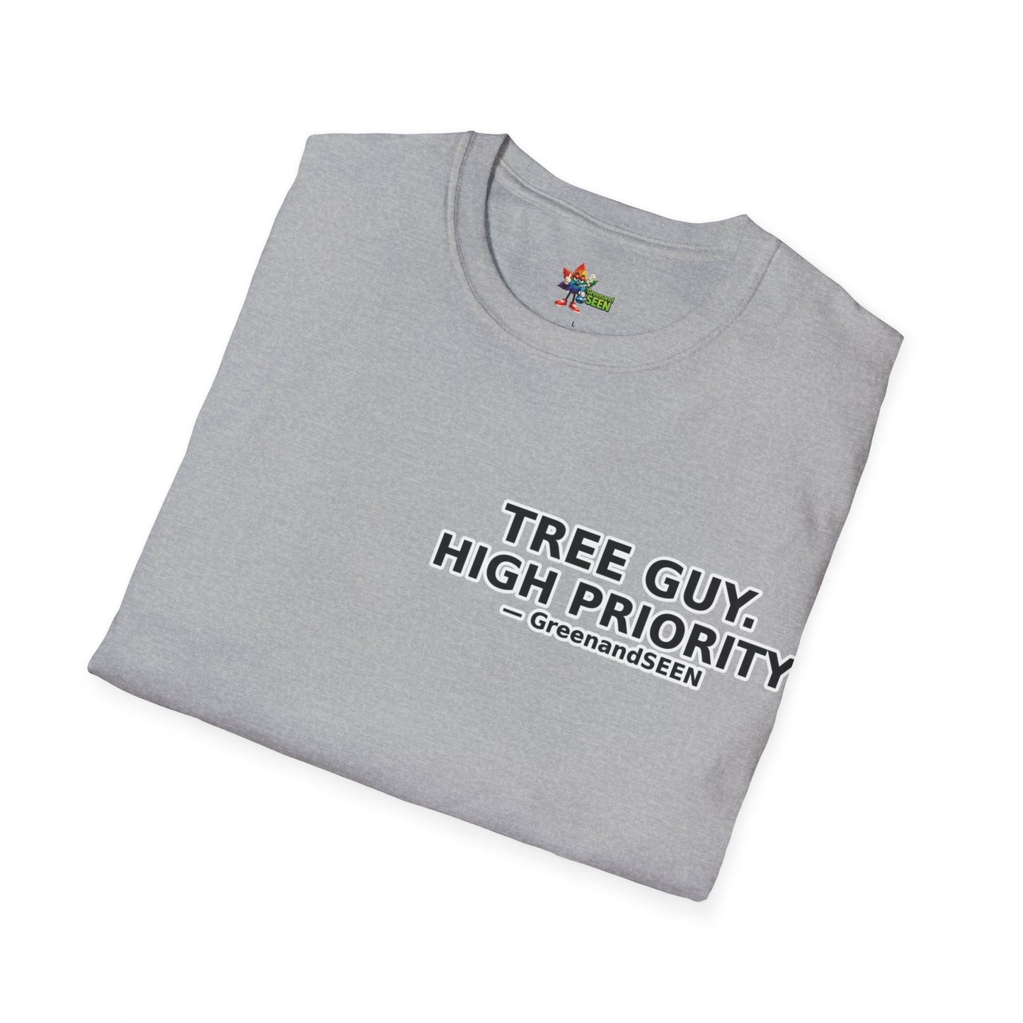 Chop Chop… In A Minute – Tree Guy — GreenandSEEN — Gildan 64000 Softstyle Tee — Light