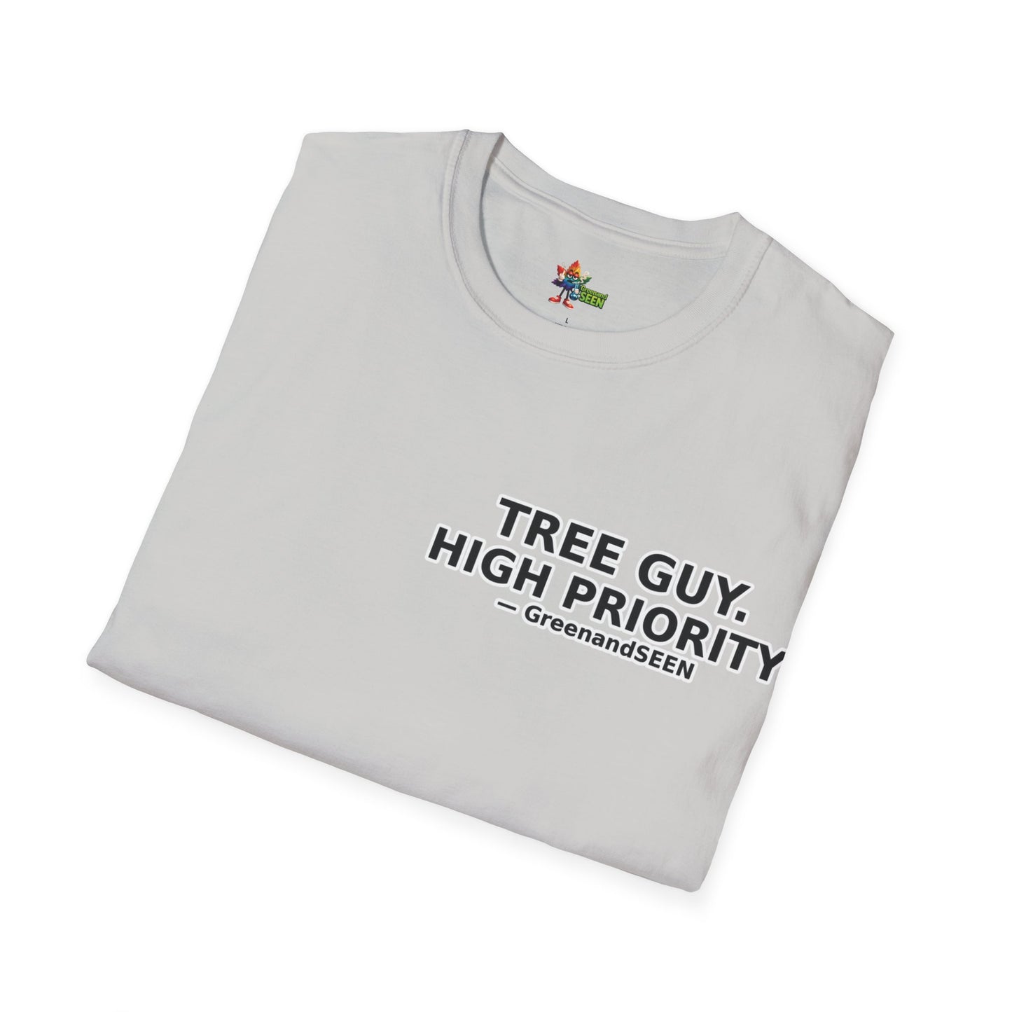 Chop Chop… In A Minute – Tree Guy — GreenandSEEN — Gildan 64000 Softstyle Tee — Light