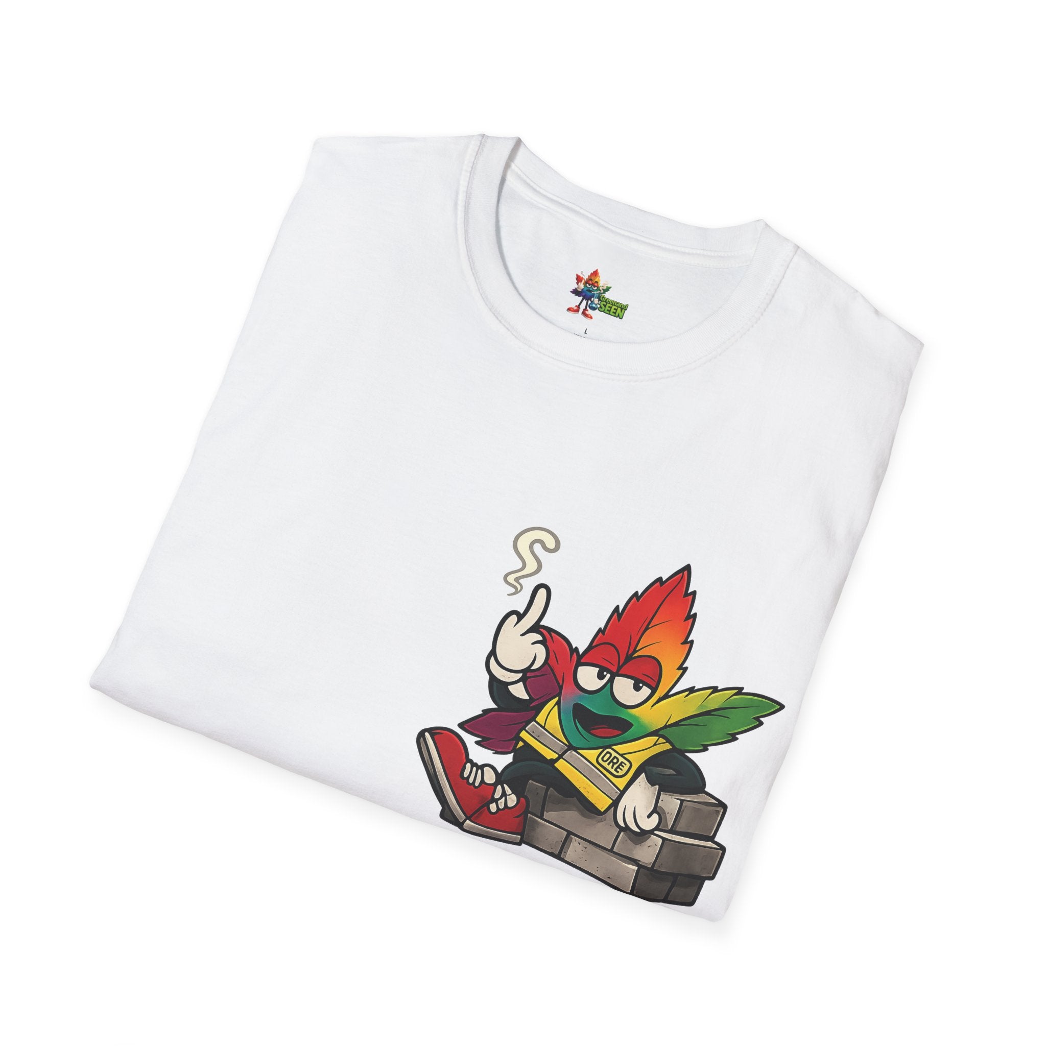 BRICK BY BRICK, HIT BY HIT — GreenandSEEN — Gildan 64000 Softstyle Tee — Light