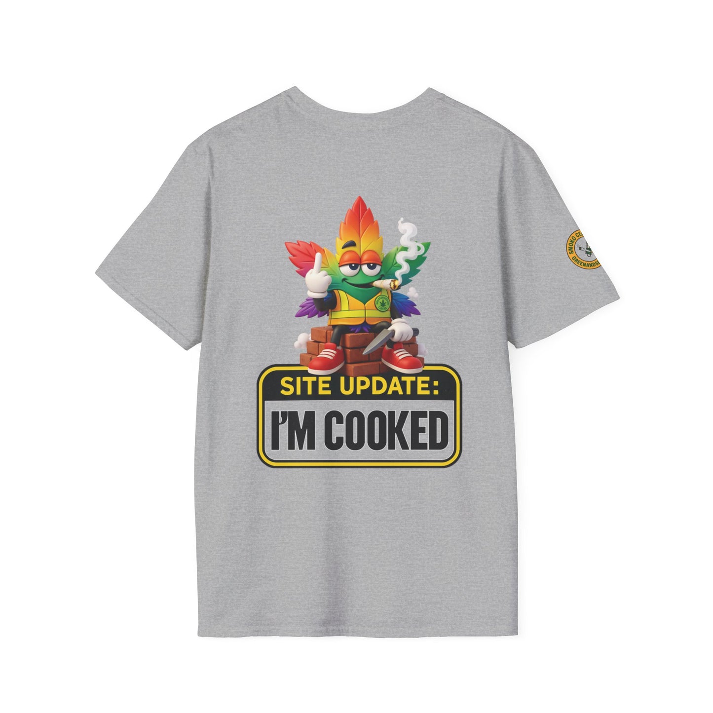 SITE UPDATE: I’M COOKED — GreenandSEEN — Gildan 64000 Softstyle Tee — Light & Dark
