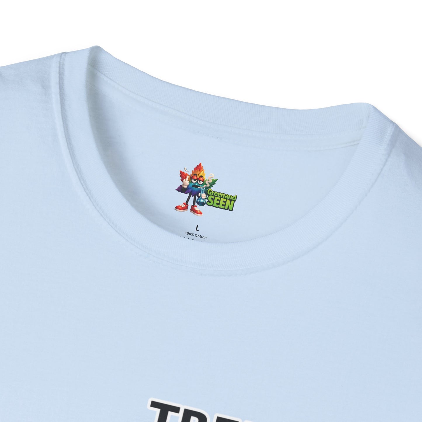 Chop Chop… In A Minute – Tree Guy — GreenandSEEN — Gildan 64000 Softstyle Tee — Light