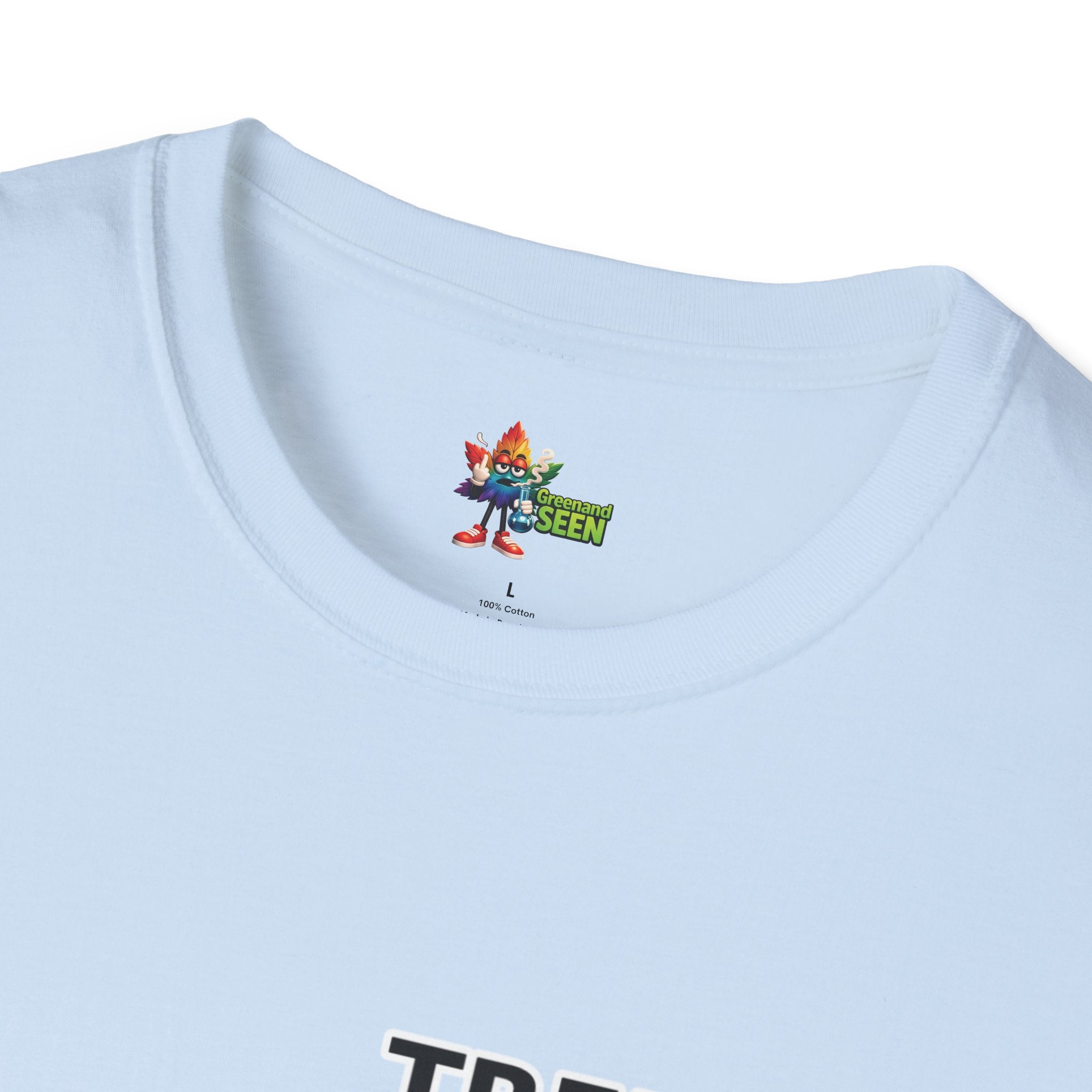 Chop Chop… In A Minute – Tree Guy — GreenandSEEN — Gildan 64000 Softstyle Tee — Light