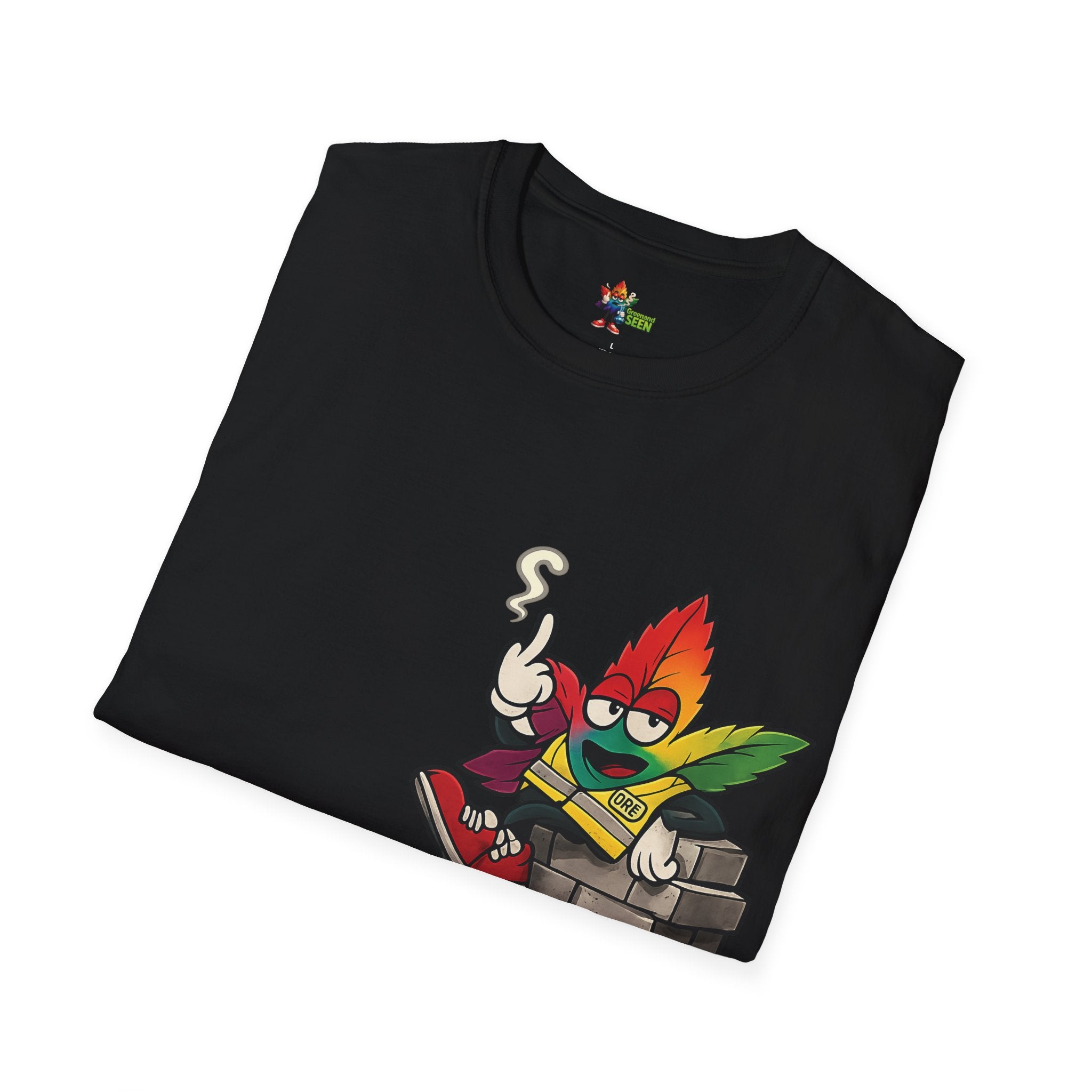 BRICK BY BRICK, HIT BY HIT — GreenandSEEN — Gildan 64000 Softstyle Tee — Dark