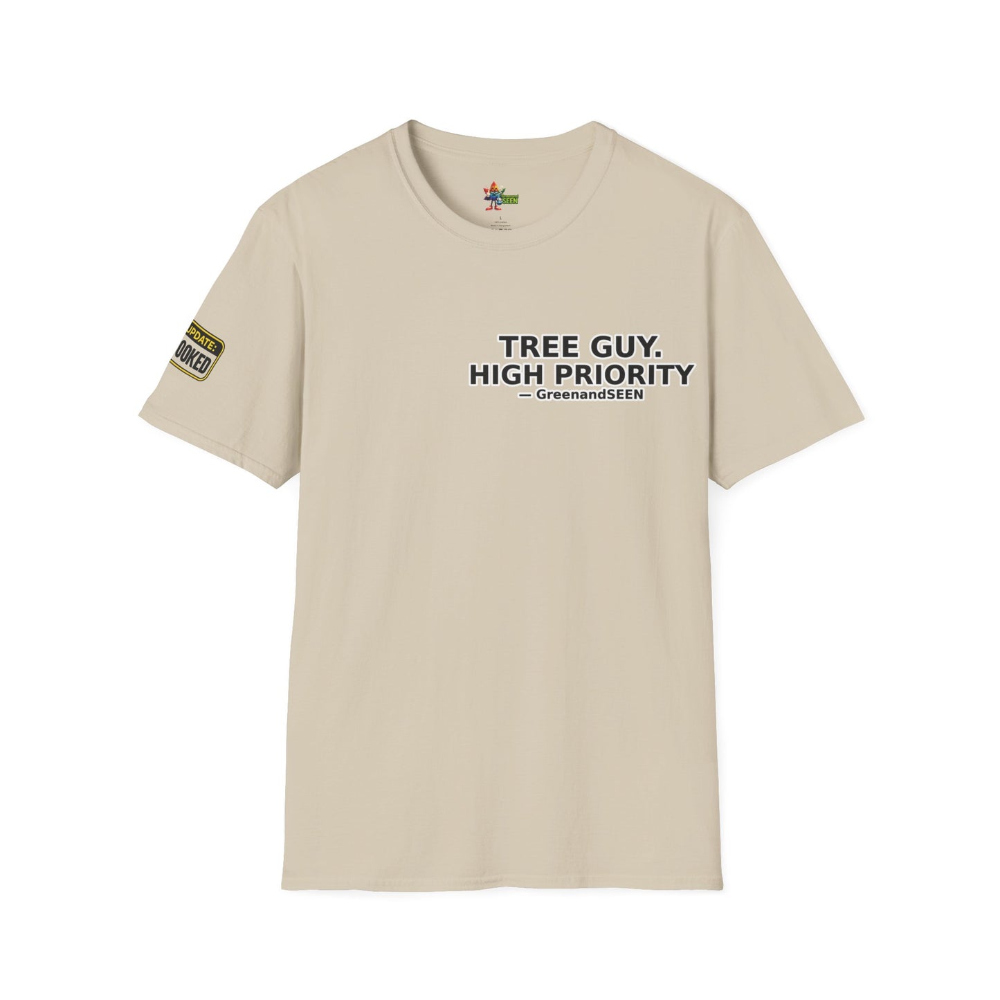 Chop Chop… In A Minute – Tree Guy — GreenandSEEN — Gildan 64000 Softstyle Tee — Light