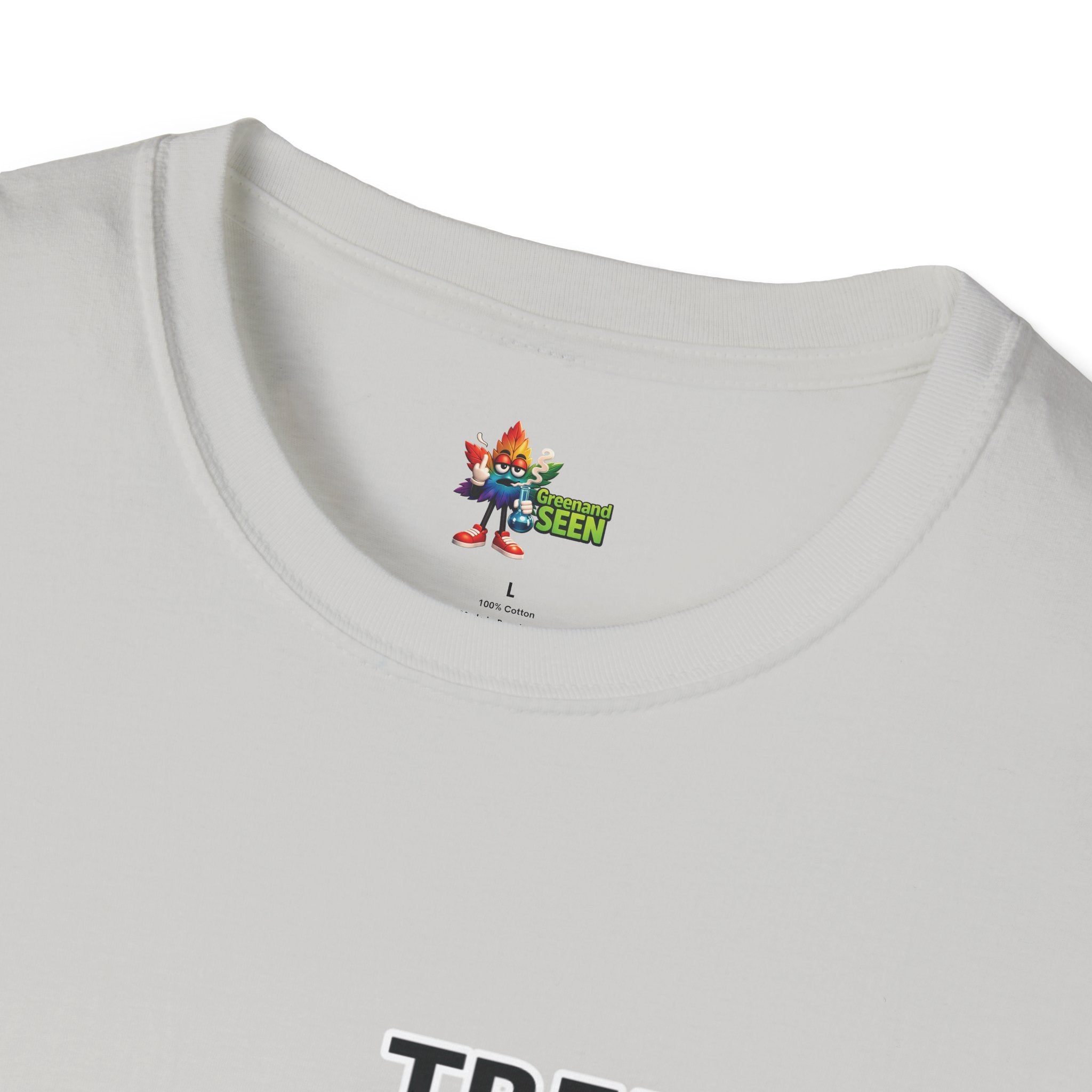 Chop Chop… In A Minute – Tree Guy — GreenandSEEN — Gildan 64000 Softstyle Tee — Light