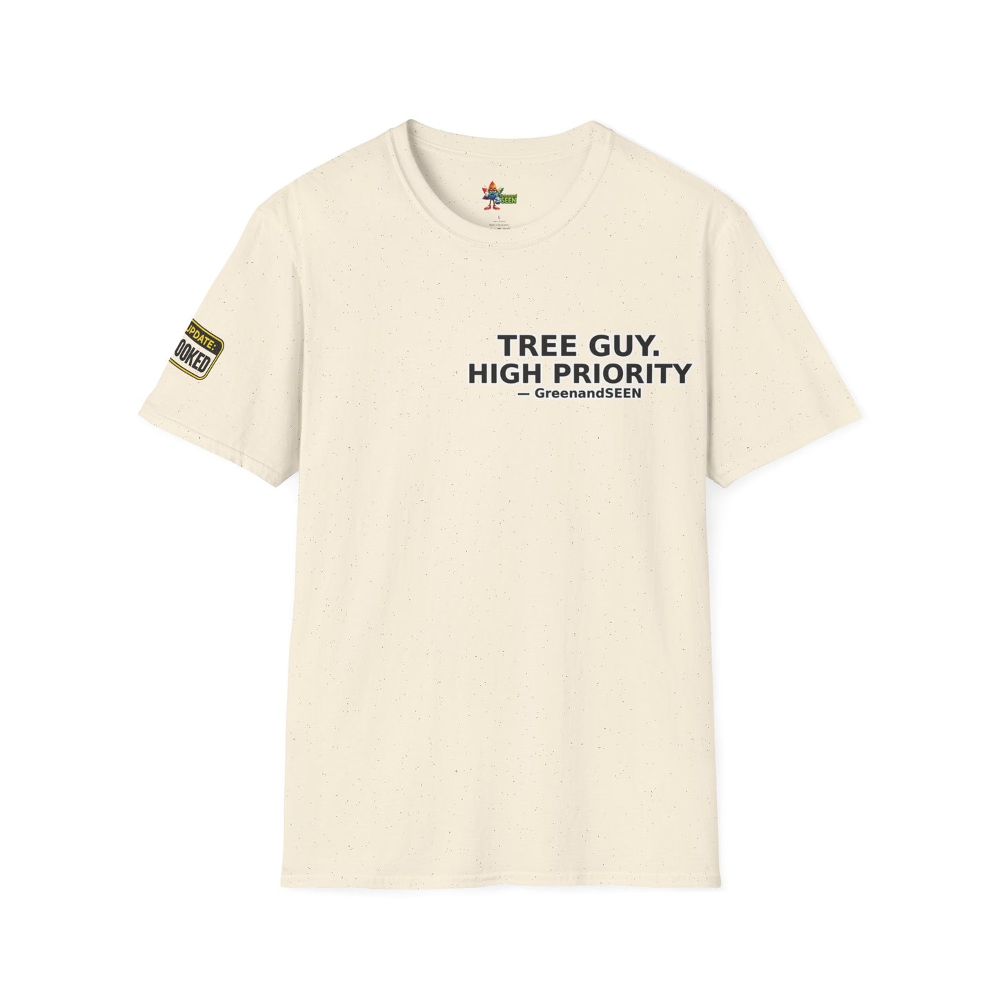 Chop Chop… In A Minute – Tree Guy — GreenandSEEN — Gildan 64000 Softstyle Tee — Light