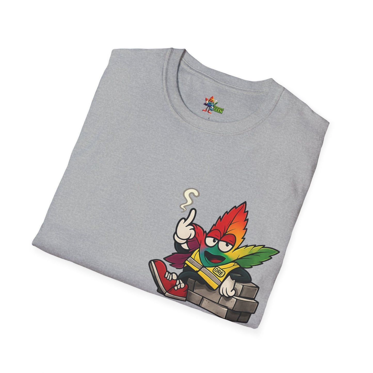 BRICK BY BRICK, HIT BY HIT — GreenandSEEN — Gildan 64000 Softstyle Tee — Light