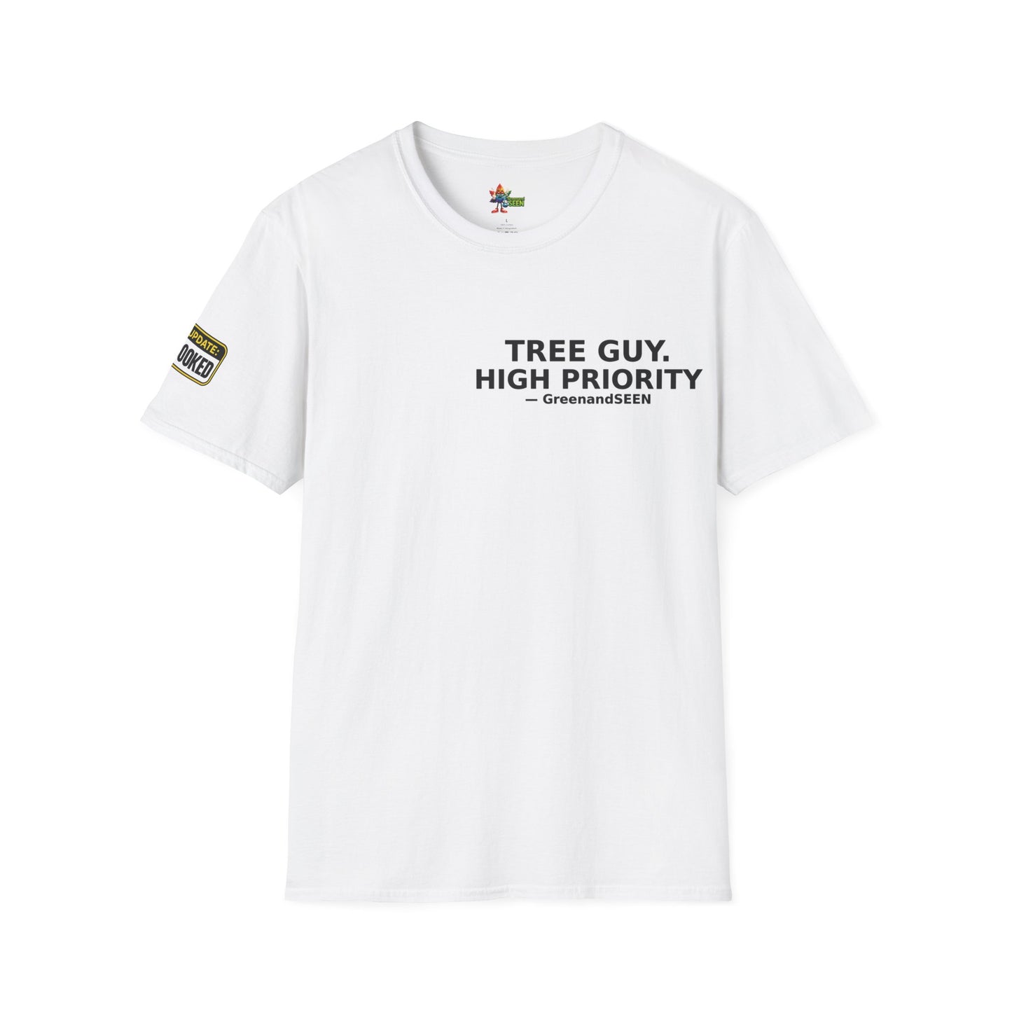 Chop Chop… In A Minute – Tree Guy — GreenandSEEN — Gildan 64000 Softstyle Tee — Light