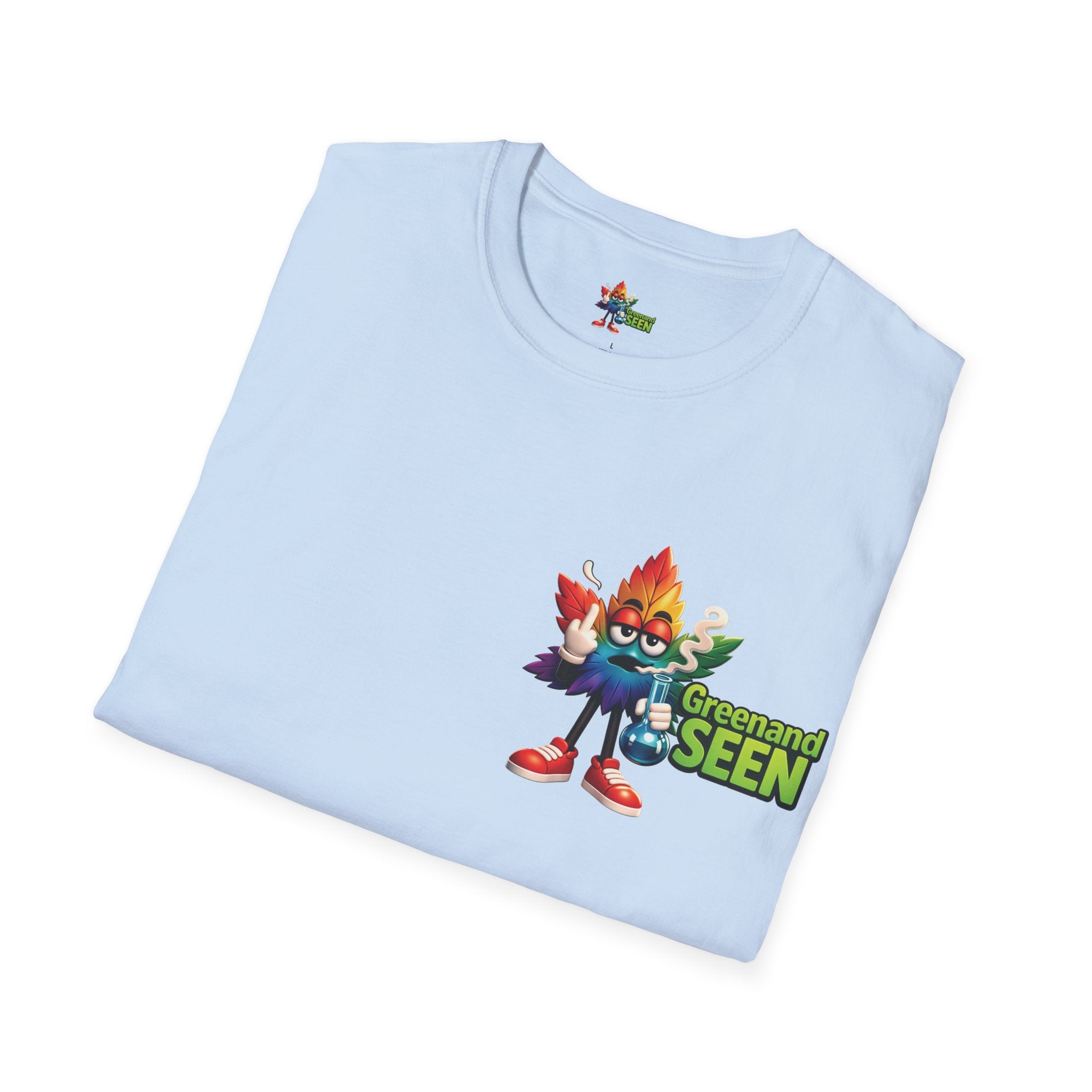 NeedWeedWeedNeed — GreenandSEEN — Gildan 64000 Softstyle Tee — Light