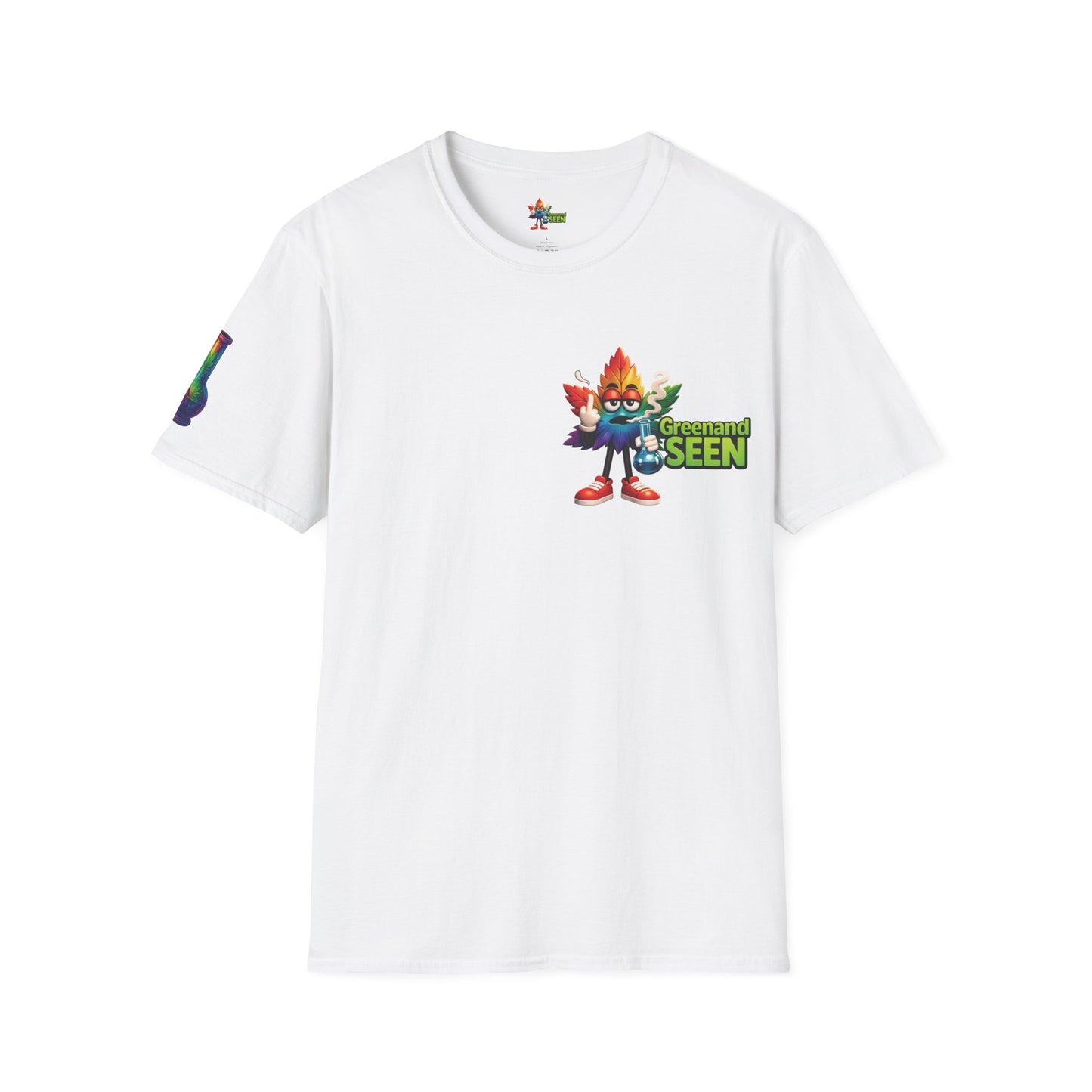 NeedWeedWeedNeed — GreenandSEEN — Gildan 64000 Softstyle Tee — Light