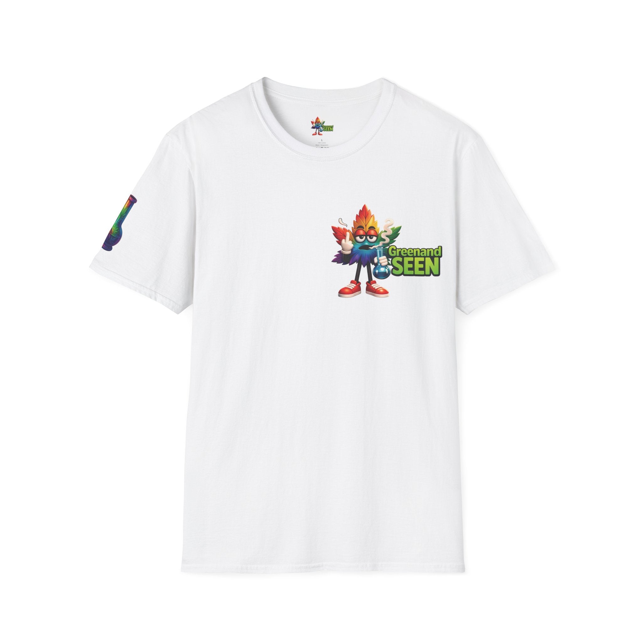 NeedWeedWeedNeed — GreenandSEEN — Gildan 64000 Softstyle Tee — Light