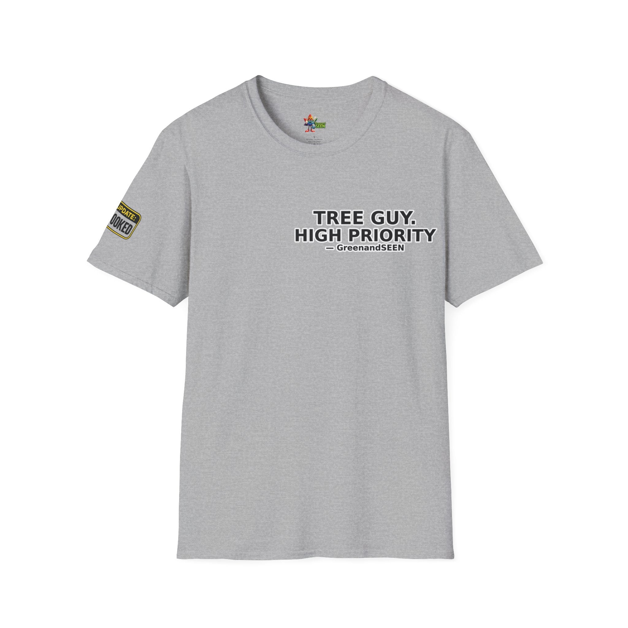 Chop Chop… In A Minute – Tree Guy — GreenandSEEN — Gildan 64000 Softstyle Tee — Light