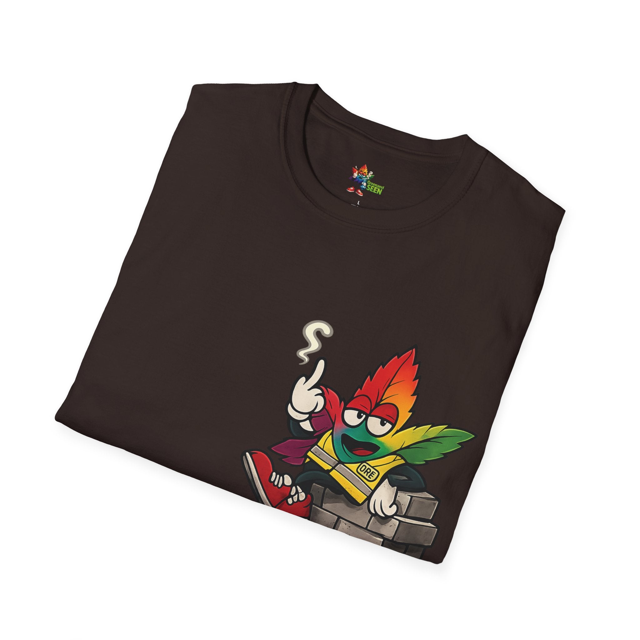 BRICK BY BRICK, HIT BY HIT — GreenandSEEN — Gildan 64000 Softstyle Tee — Dark