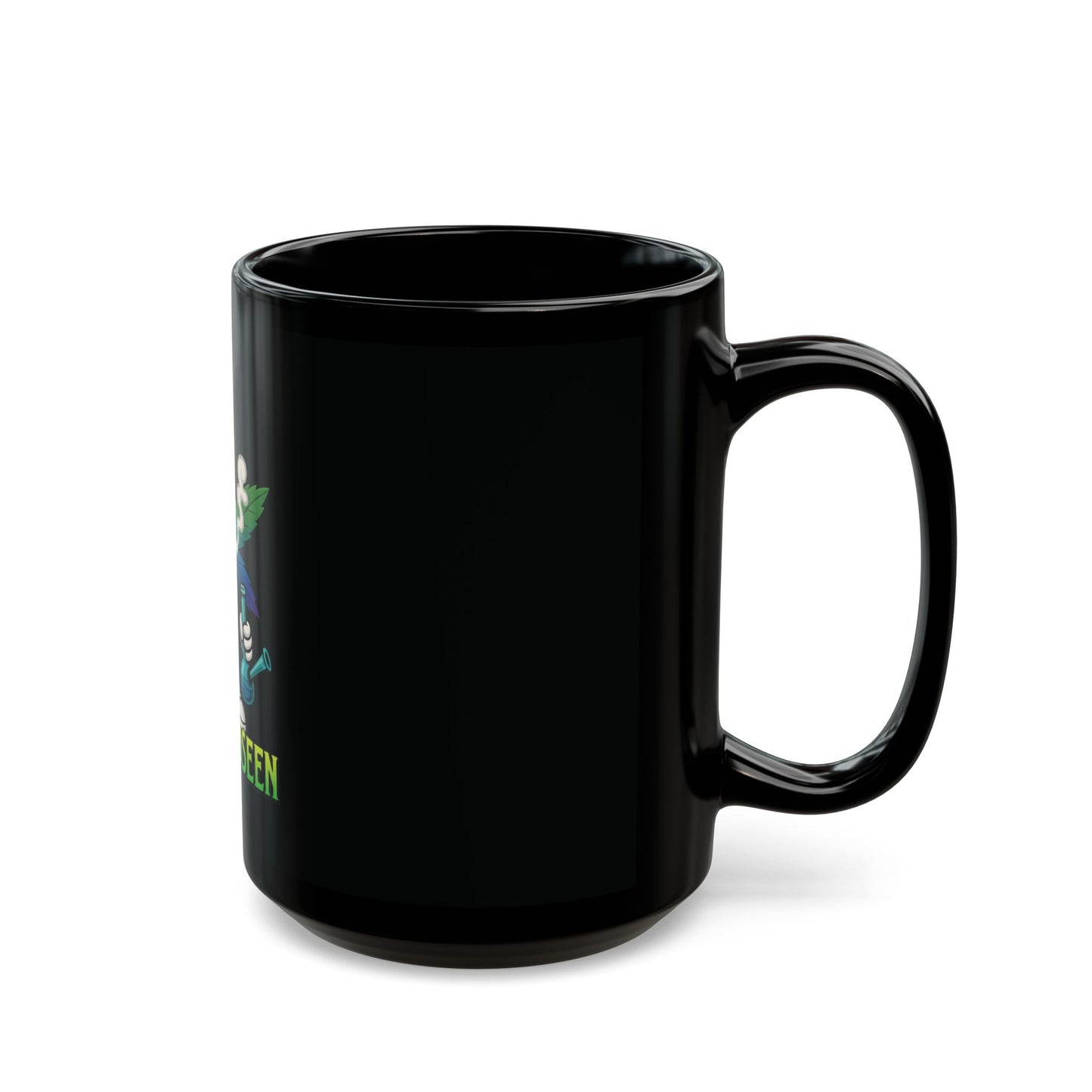 Leaf GreenandSEEN Colorful Black Mug