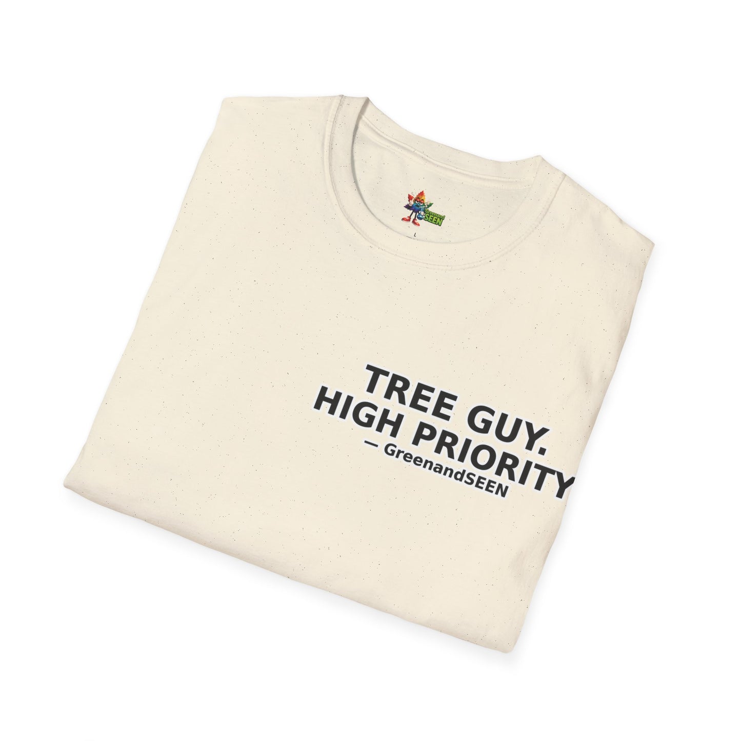 Chop Chop… In A Minute – Tree Guy — GreenandSEEN — Gildan 64000 Softstyle Tee — Light
