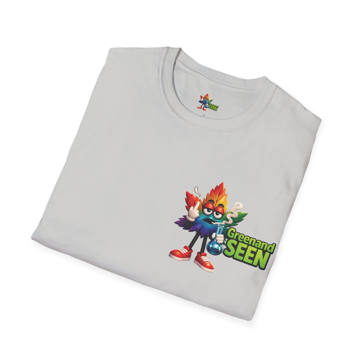 NeedWeedWeedNeed — GreenandSEEN — Gildan 64000 Softstyle Tee — Light