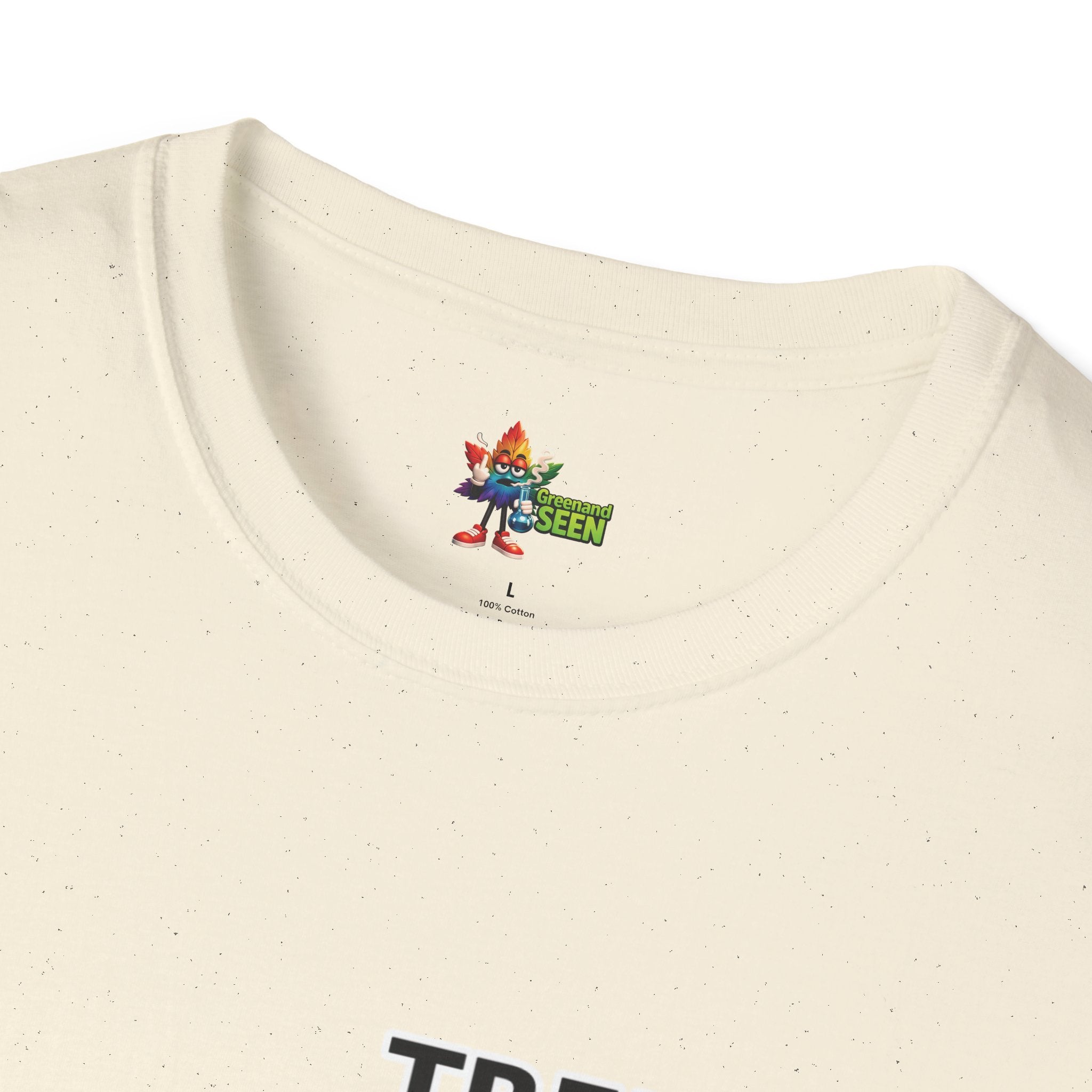 Chop Chop… In A Minute – Tree Guy — GreenandSEEN — Gildan 64000 Softstyle Tee — Light