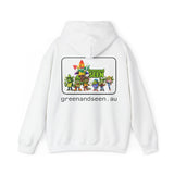 GreenandSEEN Crew Hoodie (Front Badge + Back Crew – Smoko-Approved Unisex Jumper