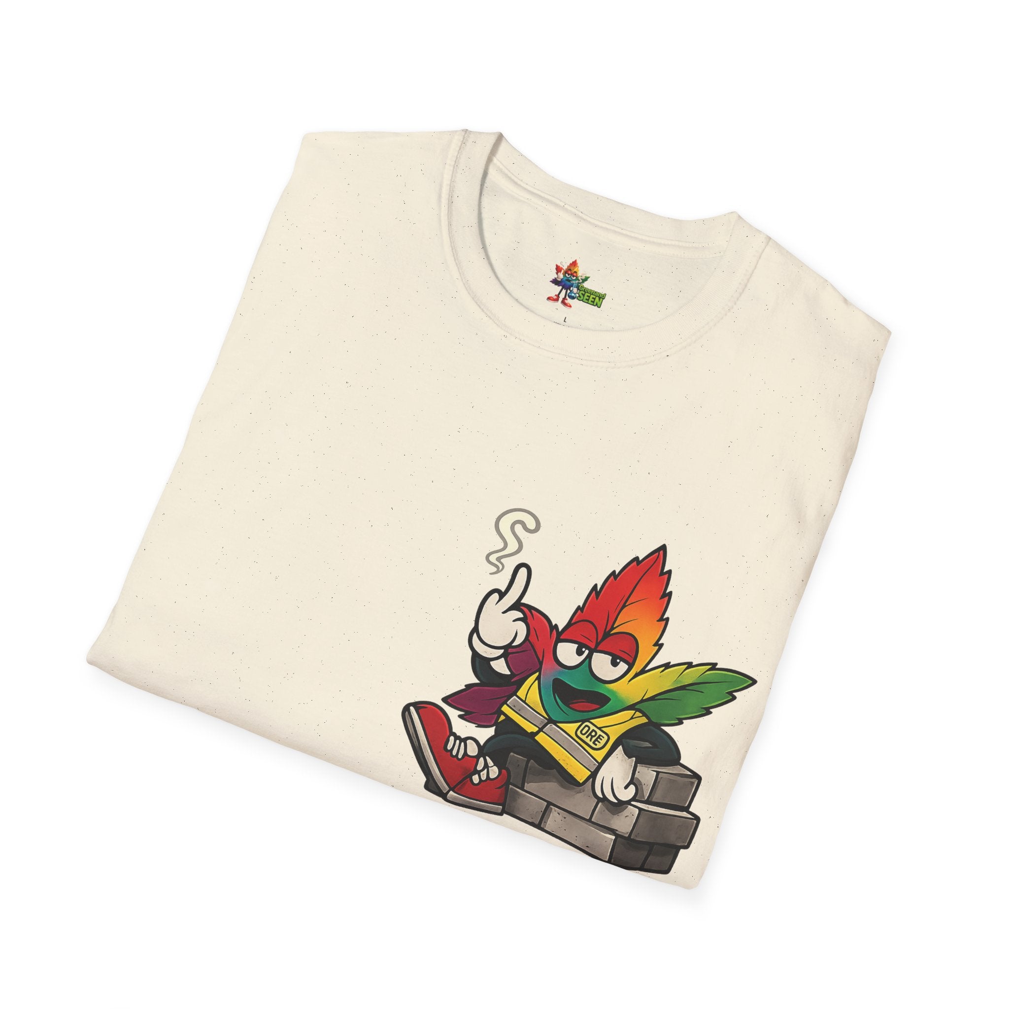BRICK BY BRICK, HIT BY HIT — GreenandSEEN — Gildan 64000 Softstyle Tee — Light