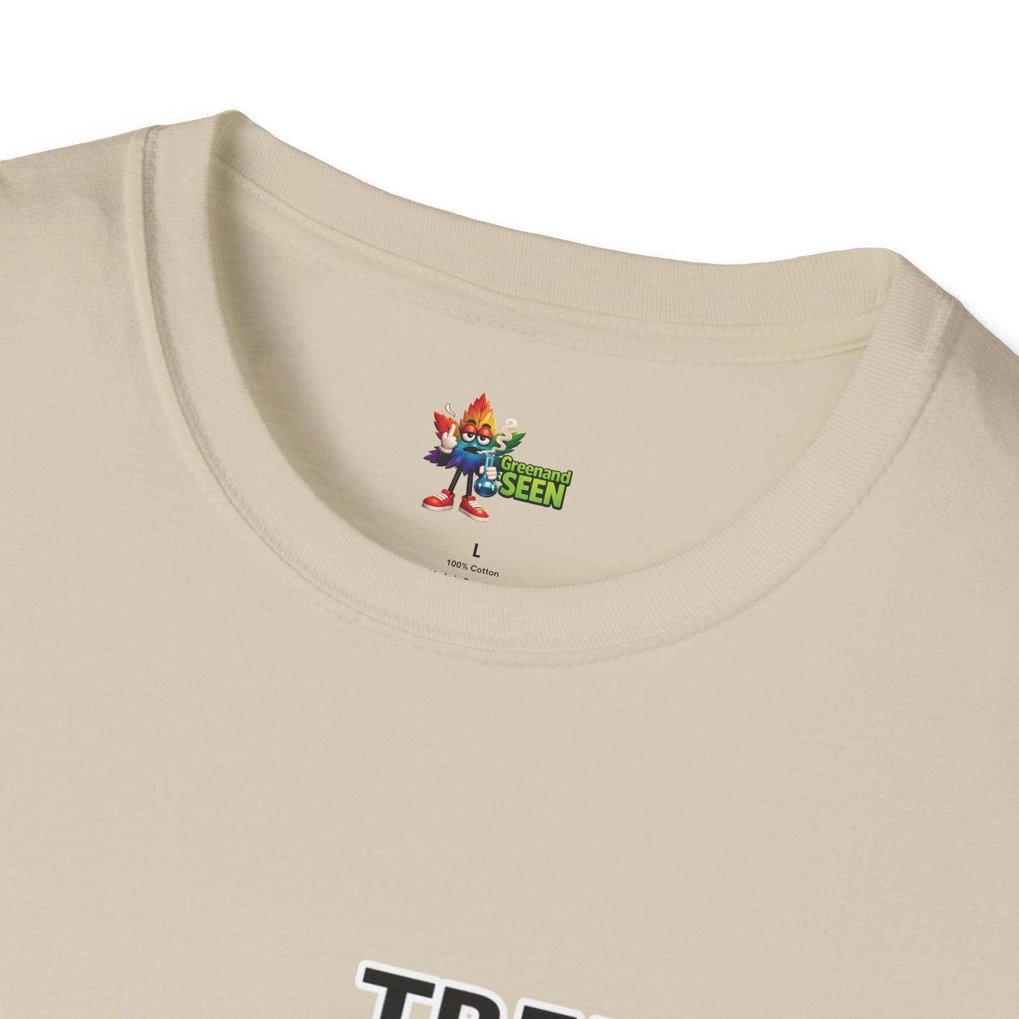 Chop Chop… In A Minute – Tree Guy — GreenandSEEN — Gildan 64000 Softstyle Tee — Light